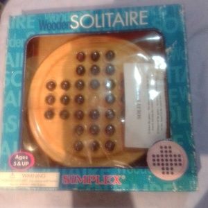 Wooden Solitaire Game